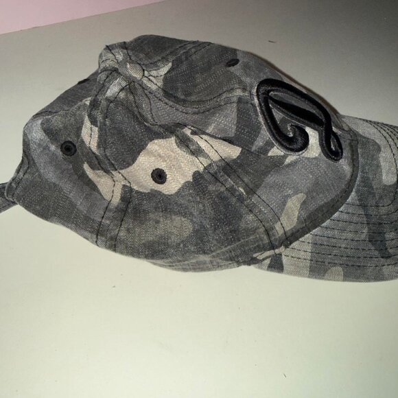 Vintage LA Dodgers Logo New Era Grey camo adjustable size dad hat cap 9Twenty - Picture 5 of 5